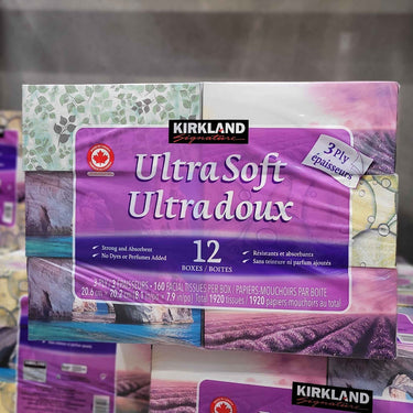 Image of Kirkland Facial Tissue 12-Pack - 1 x 4 Kilos